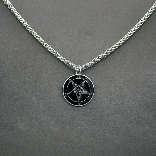 1" Baphomet Medallion - Hell Forged Steel