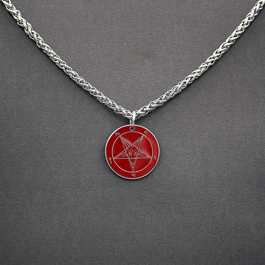 1" Baphomet Medallion - Hell Forged Steel