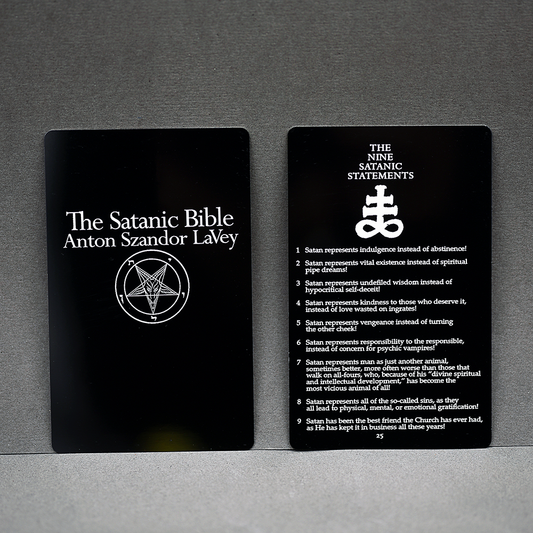 The Nine Satanic Statements Bookmark - Satanme Signature Series