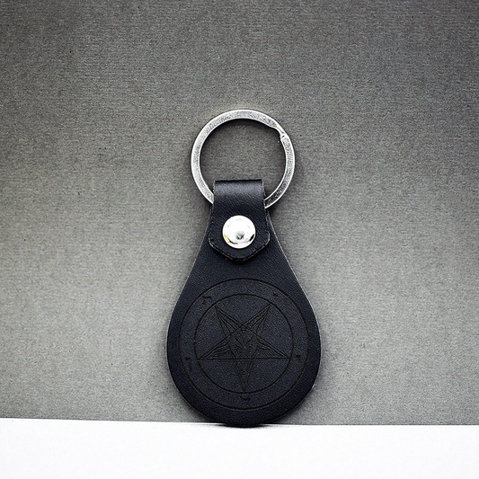 Satanme Leather Key Chain