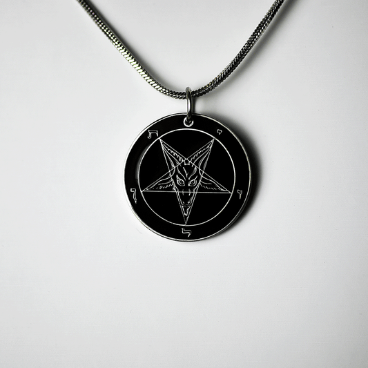 1.25 inch Baphomet Medallion - Hell Forged Steel