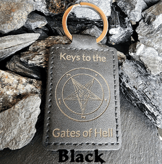 Satanme Leather Key Chain