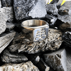 Brimstone Steel Signet Ring