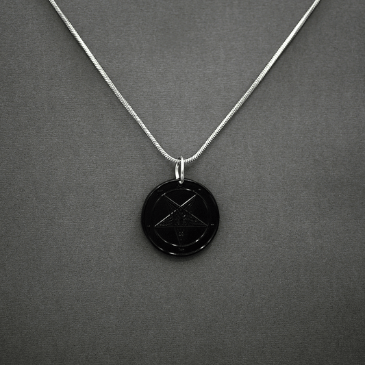 Midnight Moon - Baphomet Cloisonné Medallion