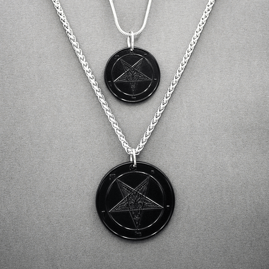 Midnight Moon - Baphomet Cloisonné Medallion