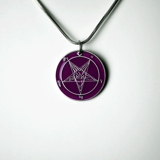 1.25 inch Baphomet Medallion - Hell Forged Steel