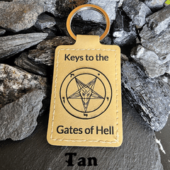 Satanme Leather Key Chain