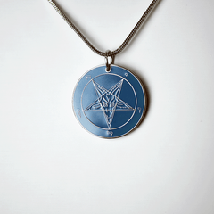 1.25 inch Baphomet Medallion - Hell Forged Steel