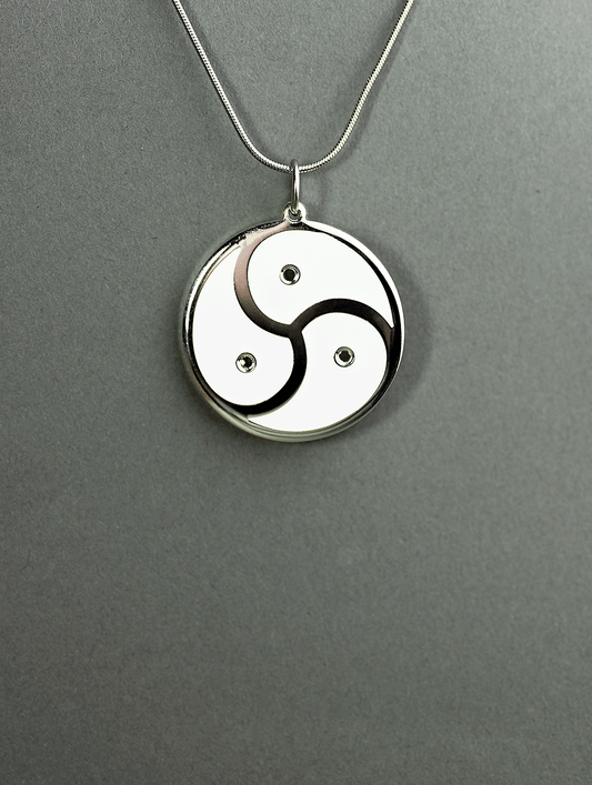 BDSM Triskelion Steel Medallion