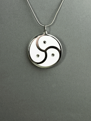 BDSM Triskelion Steel Medallion