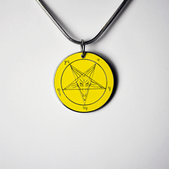 1.25 inch Baphomet Medallion - Hell Forged Steel