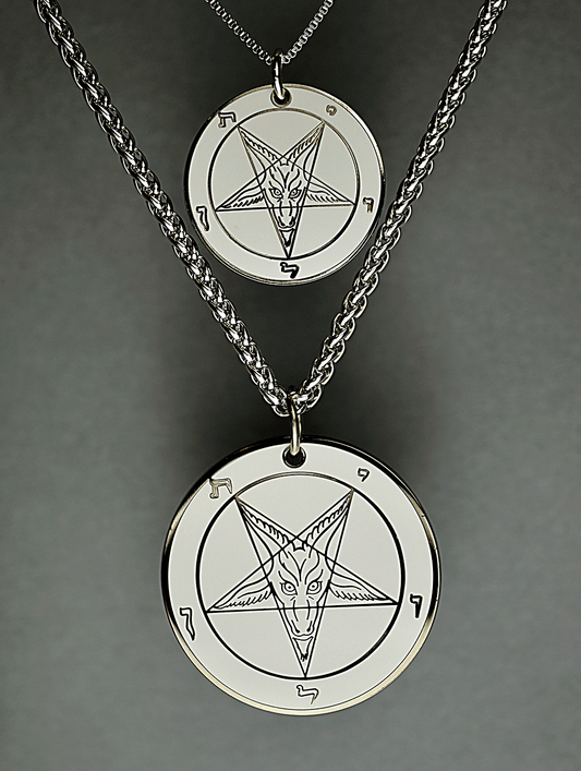 Storm Grey - Baphomet Cloisonné Medallion